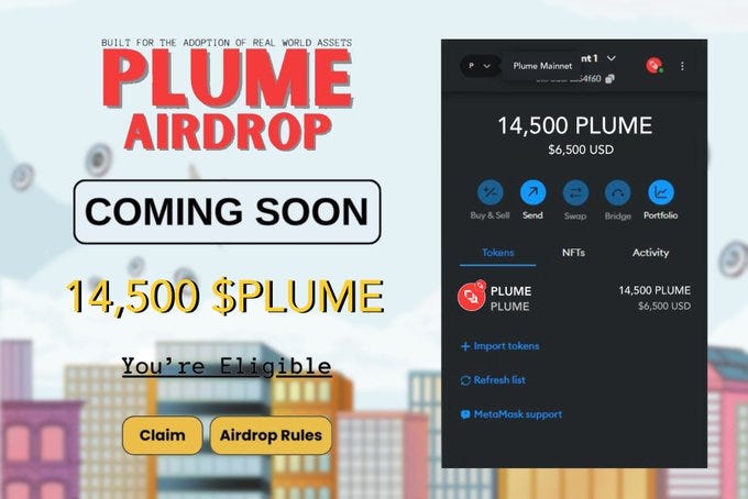 $PlUME Airdrop Confirmed:How To Participate